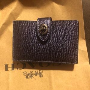 Coach Leather Accordion Card Case